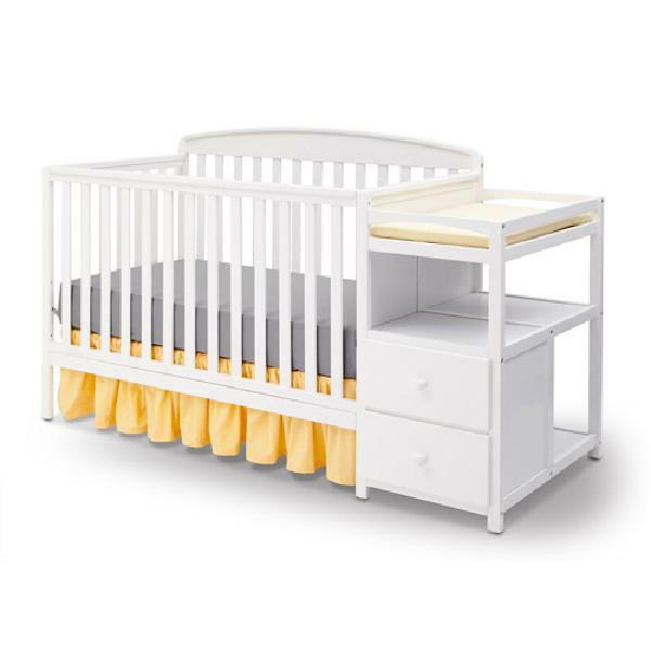 delta convertible crib with changing table